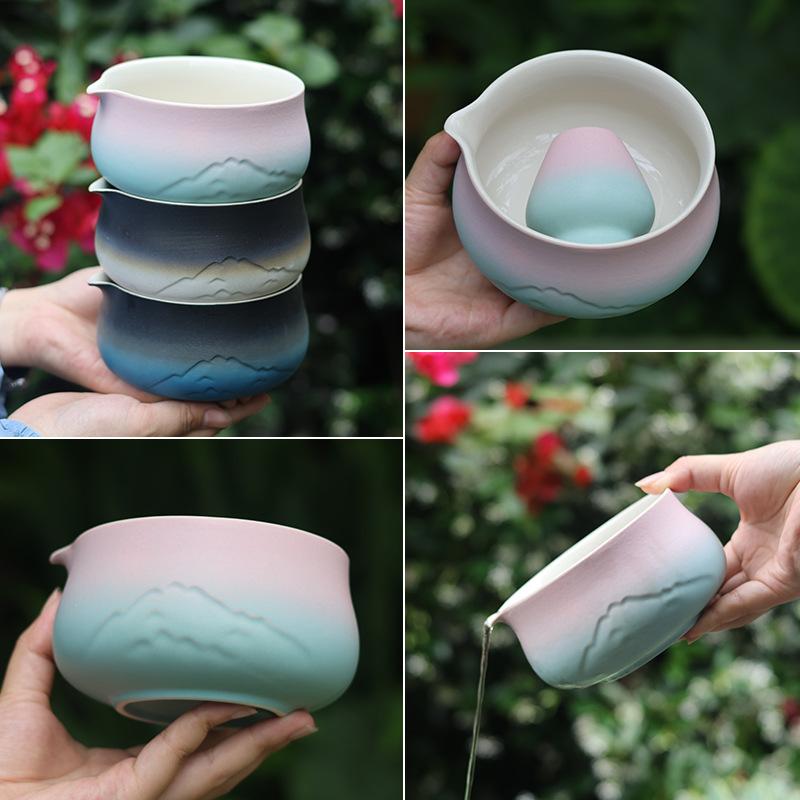 2Pcs/Set Ceramic Handmade Matcha Bowl with Spout Ceremony Tool Japanese Traditional Chawan Tea Set Accessories Matcha Gift Box