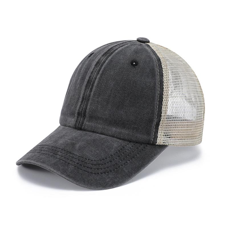 Vintage Distressed Dad Hat with Embroidered Logo – Soft Brim, Flat Bill Baseball Cap