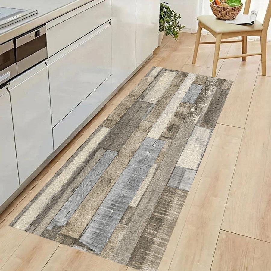 1/2 STÜCK Modernes Einfaches Küchenmatten-Set Langer Streifen Saugfähig Ölabsorbierend Fußmatte Haushalt Badezimmer Türmatte