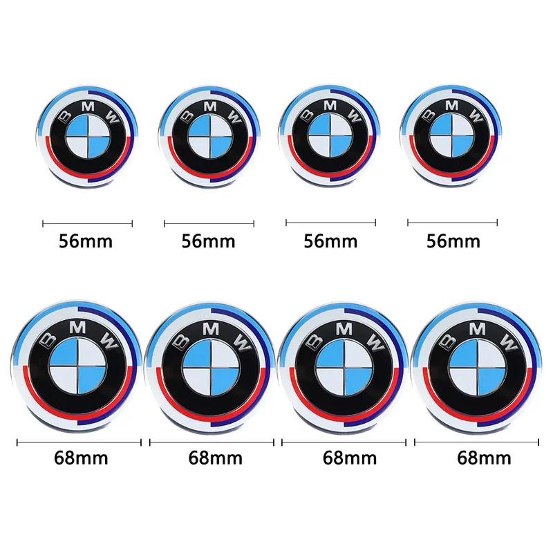 ztkah6 4Pcs 56/68mm Car Wheel Center Hub Caps Wheel Cover For BMW M M3 M5 E46 E60 E90 E34 E39 E53 E87 M3 M5 E91 E30 X1 X3 X5 X6 F25 i3