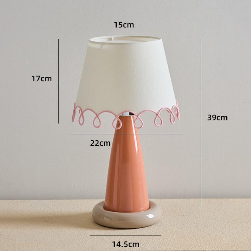 

Girlish Design LOOP Desk Lamp Minimalist Cute Bedside Light Pastel Desk Lamp Home Ambience Style B