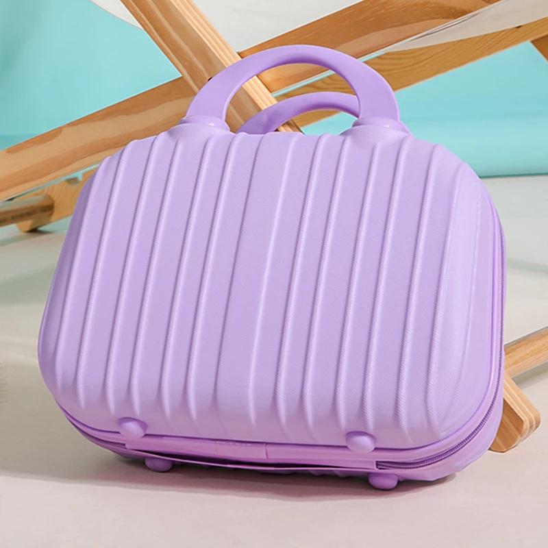 Sac Boîte Cosmétique Portable Grande Capacité Imperméable 14 Pouces Sac de Rangement Cosmétique Anti-Humidité Trousse de Toilette Valise pour la Maison le Voyage