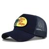 Cappellino a Rete con Visiera Curva e Ricamo a Punto Croce - Cappello da Sole Estivo