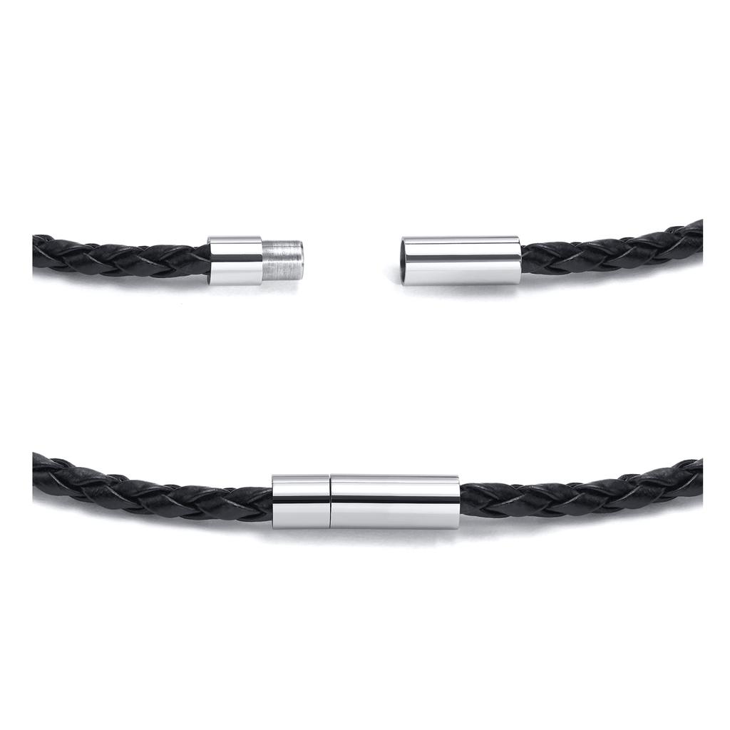 Custom 1-7 Names Multi Layer Leather Bracelet for Men,Stainless Steel Beads Handmade Braided Wristband,Gift for Father Dad