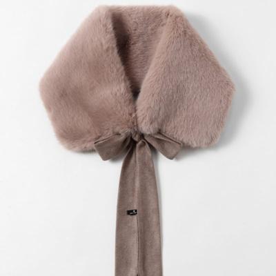 LALA Fognifer Ribbon Color Scarf - Beige