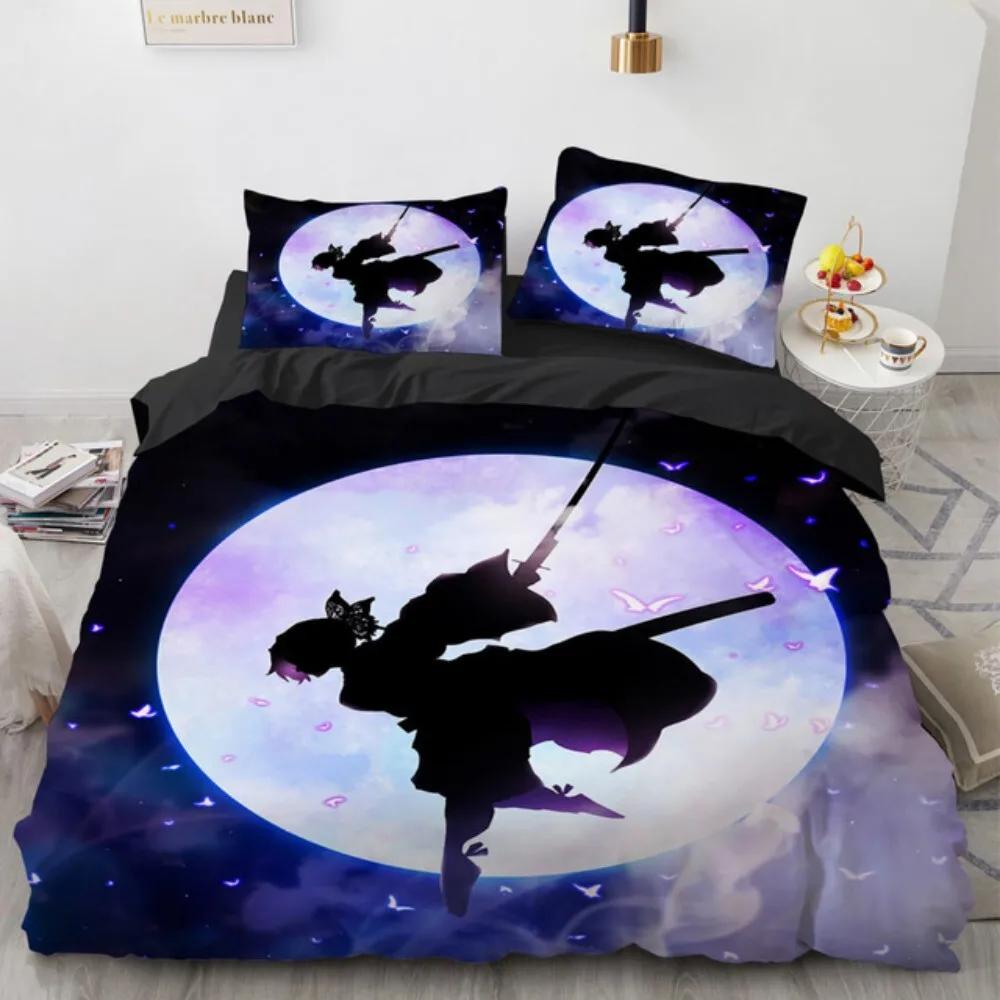 Hot Kamado Nezuko Bedding Sets Anime Demon Slayer Bedspread for Teens Girls Fashion Twin Single Queen King Full Size Duvet Cover