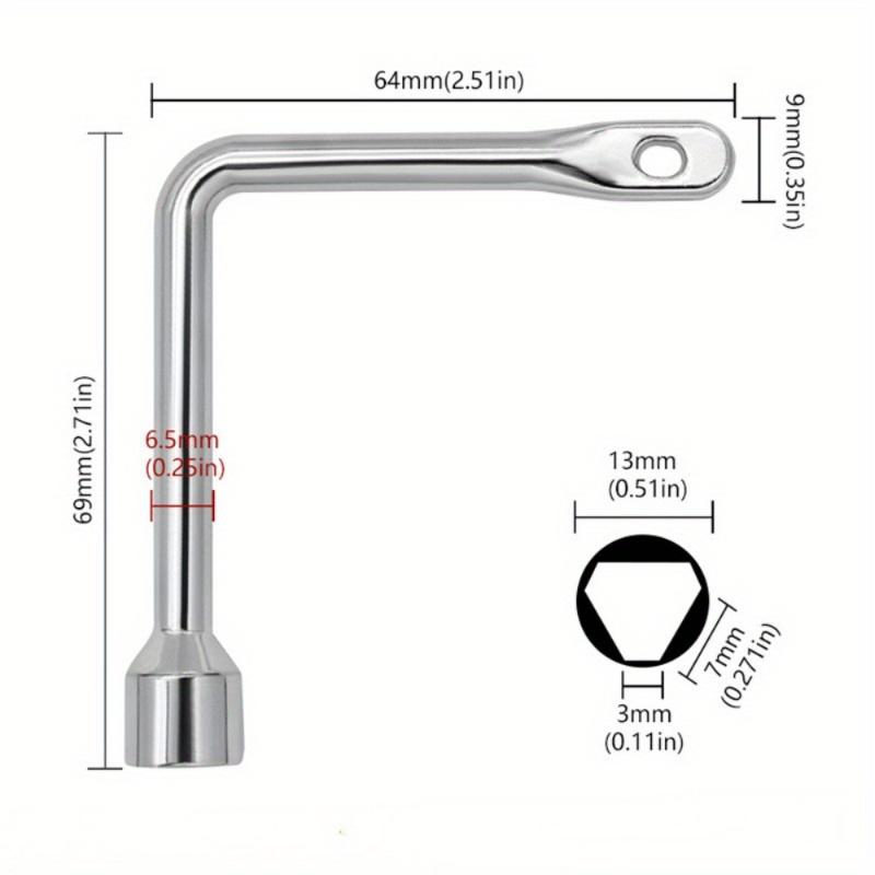 Chiave a Triangolo Interno Universale per Armadio Elettrico Multifunzione Ascensore Valvola Contatore Acqua Triangolo Interno Universale Ascensore