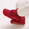 Cute Bowknot Comfortable Boots for Baby Girls Soft Warm Plus Fleece Boots for Indoor Walking