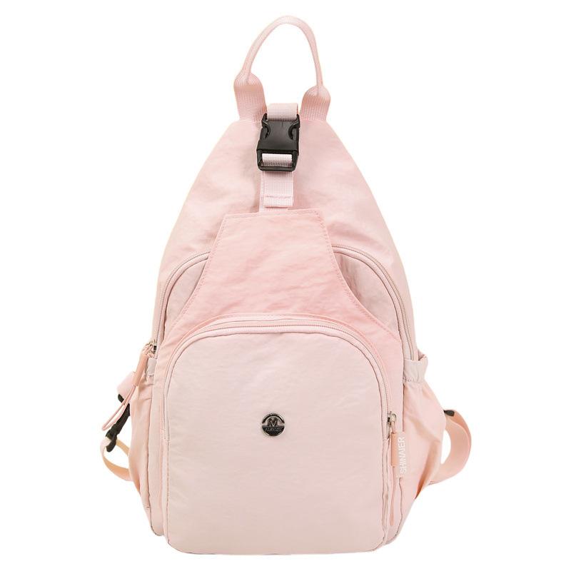 

Lightweight Pleated Backpack for Men and Women, Couple s Small Backpack for Commuting, Trendy Small Shoulder Bag, Multifunctional Chest Bag