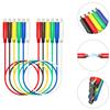 6Pcs Magnetic Test Leads 30V AC/5A 20AWG Professional Low Voltage Magnetic Jumper Silicone Flexible Jumper for Switches