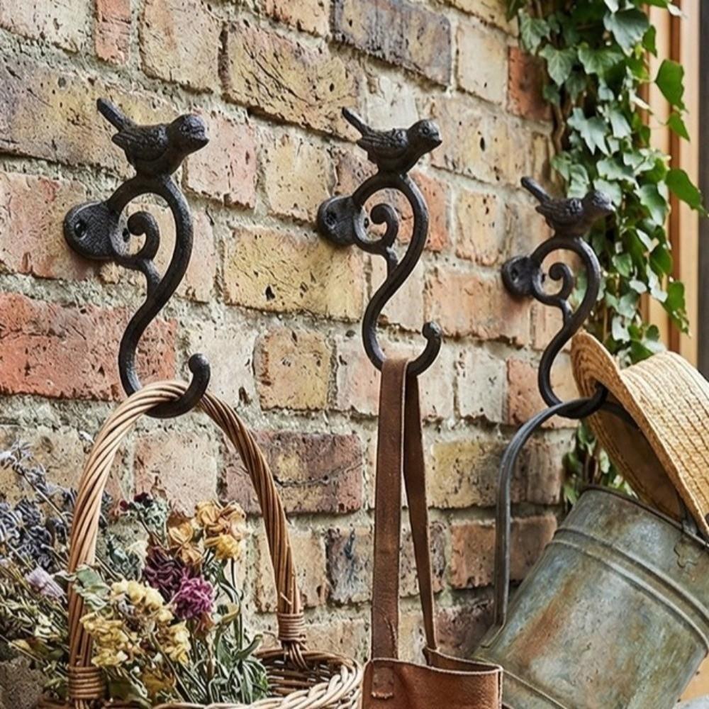 Decorative Vintage Bird Coat Hanger Rustic Entryway Key Organizer Wall Mounted Rack  Home Decor