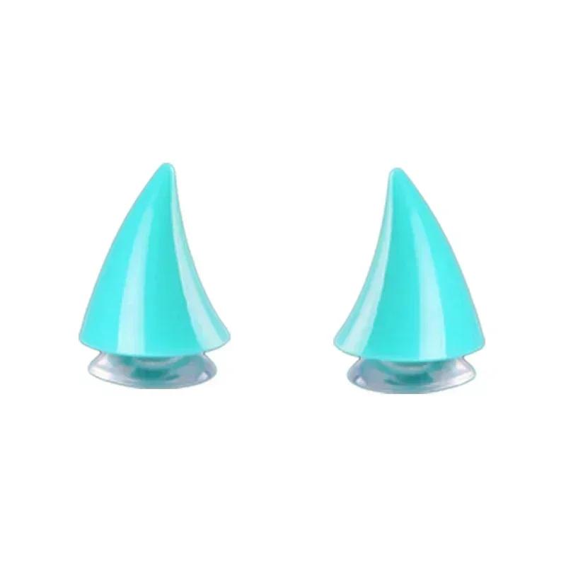 Helmet Short Devil Horns Decoration Stickers Motorcycle Bicycle Helmet Styling DIY Rubber Decor Headwear Accessories