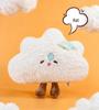 Cute White Cloud Plush Throw Pillow & Toy Doll