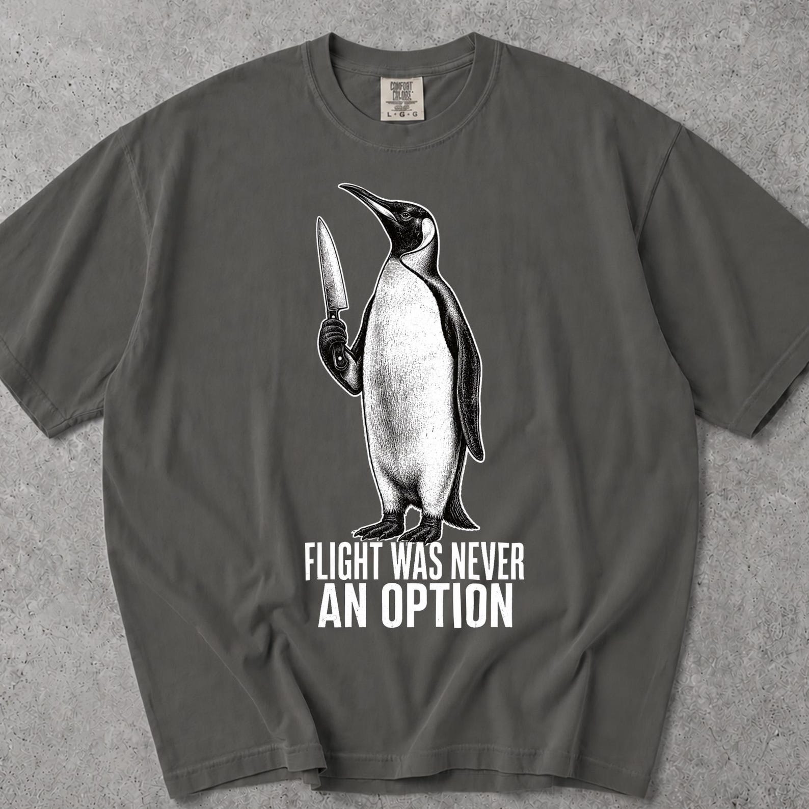 Flight Was Never An Option Shirt, Penguin Flight Was Never An Option, Flight Was Never An Option, Flight Was Never An Option Penguin Shirt XL