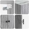 Wall Mounted Cabinet Grey Sonoma 59 x 31 x 60 cm Particleboard