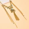 Vintage Long Tassel Women Necklace Bohemian Ethnic Bell Pendant Statement Chains Choker Gypsy Female Accessories