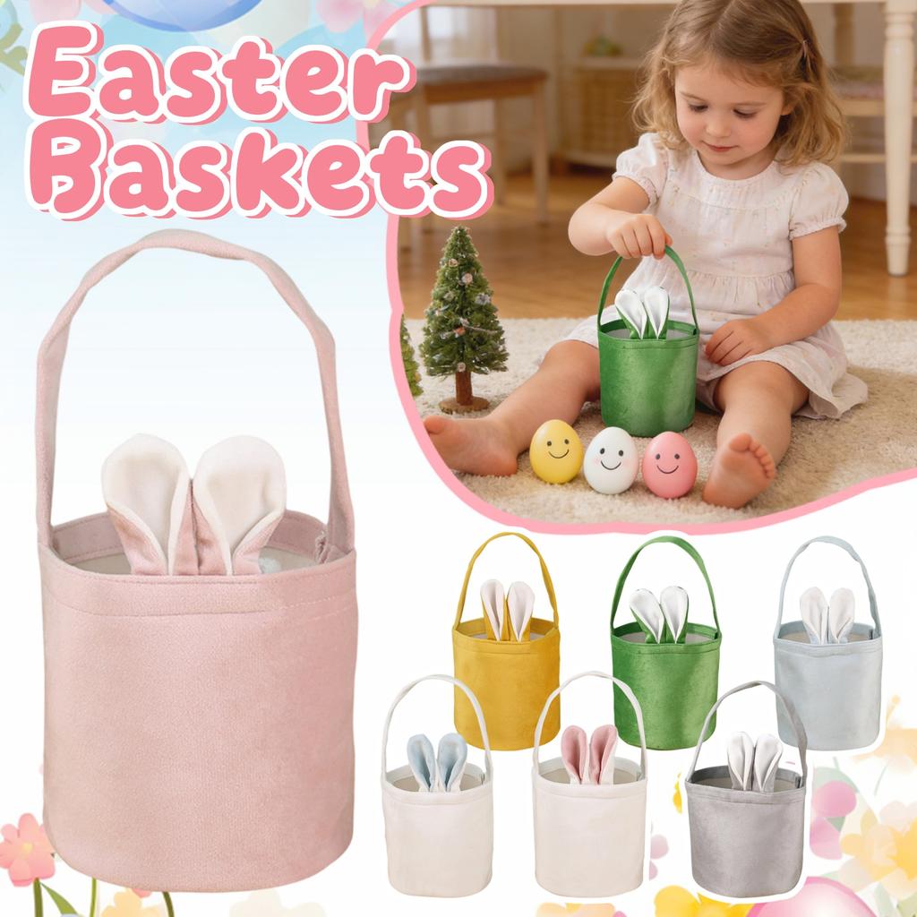 Easter Ears Bucket Easter Bunny Tote Bag Party Gift Storage Bag