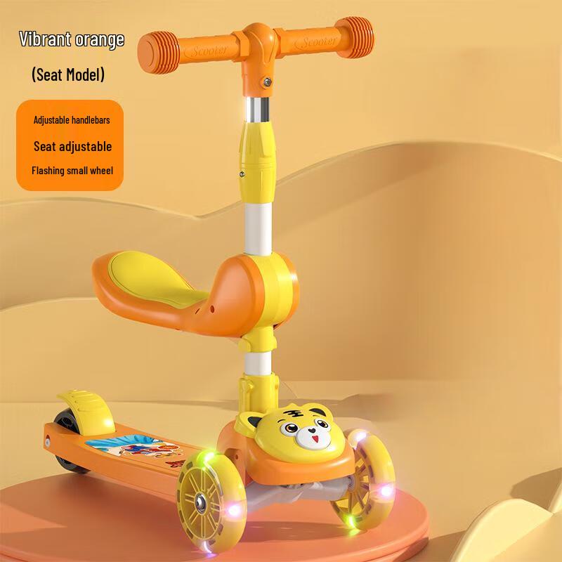 WEZHO 3-in-1 Kids Scooter with Seat