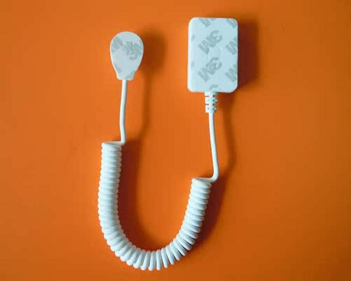 Anti-Theft Mobile Display Stand with Alarm and Spring Coil