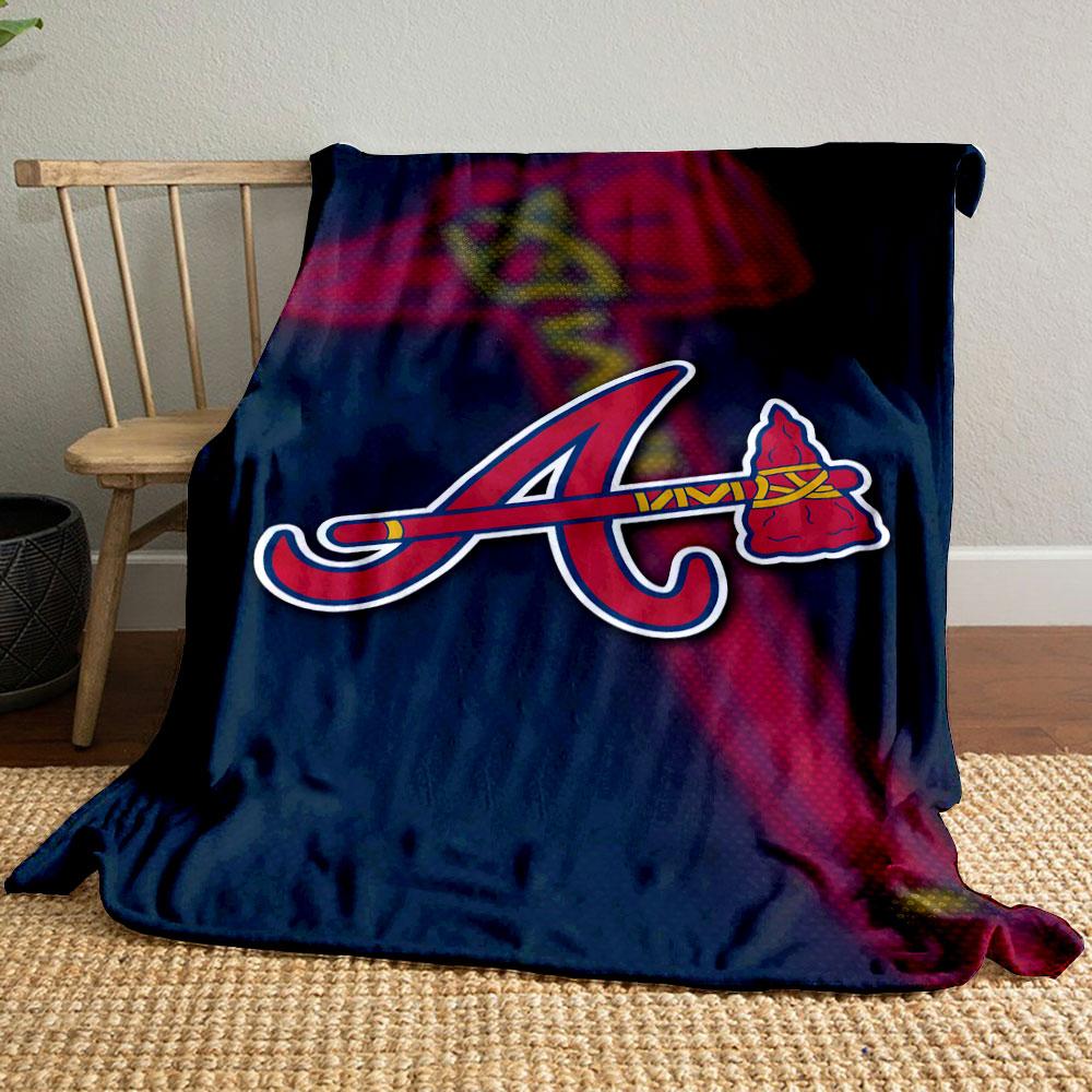 Red Letter A with Tomahawk Design Patterned blanket, flannel, suitable for all seasons, home decor, warm and cozy