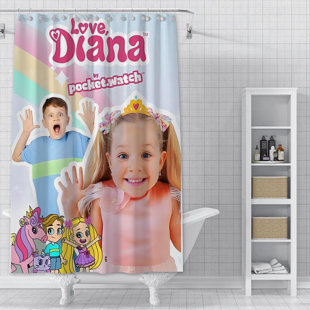 

Shower Curtain Waterproof Polyester Fabric Paint Colorful Bath Curtains Like Nastya Home Bathroom Decor Curtain With Hook YL90x180cm