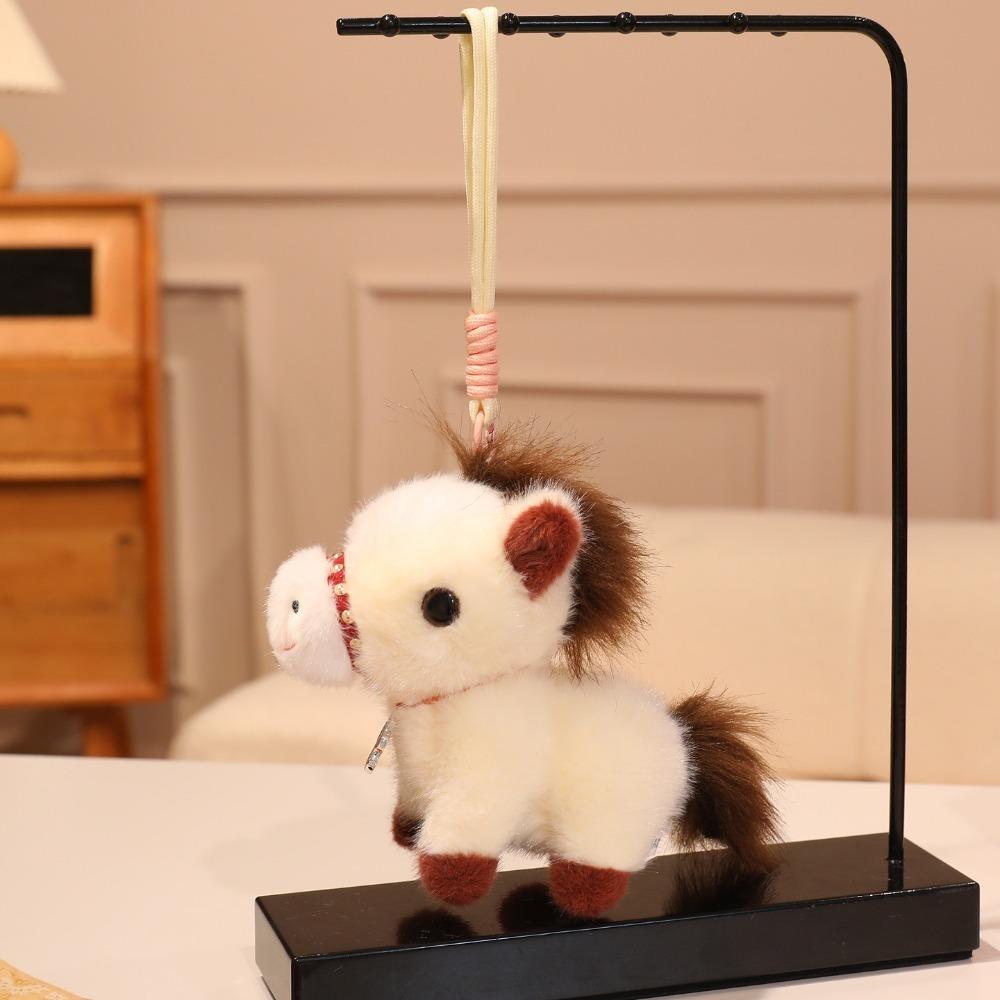 PP Bavlna Plyšový Kůň Klíčenka Měkká Závěsná Panenka Poník Znamení Zvěrokruhu Figurka Poníka Přívěsek na Batoh