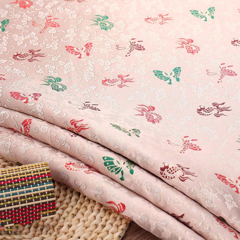 100*150cm High-grade Brocade Jacquard Fabric Satin Fabric Diy Sewing Hanfu Kimono Children's Clothing Chinese Costume Apparel