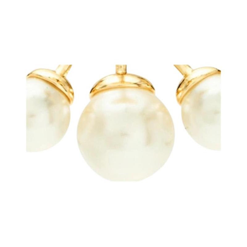 TORY BURCH Double T LOGO Pendant Brass Earrings Women's Gold 153672-gold F