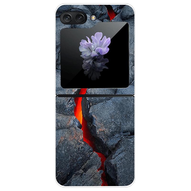 Clear Phone Case For Samsung Galaxy Z Flip7 Fashion Hard PC Silicone Cover For Galaxy Z Flip 7 5G ZFlip7 Transparent Protector