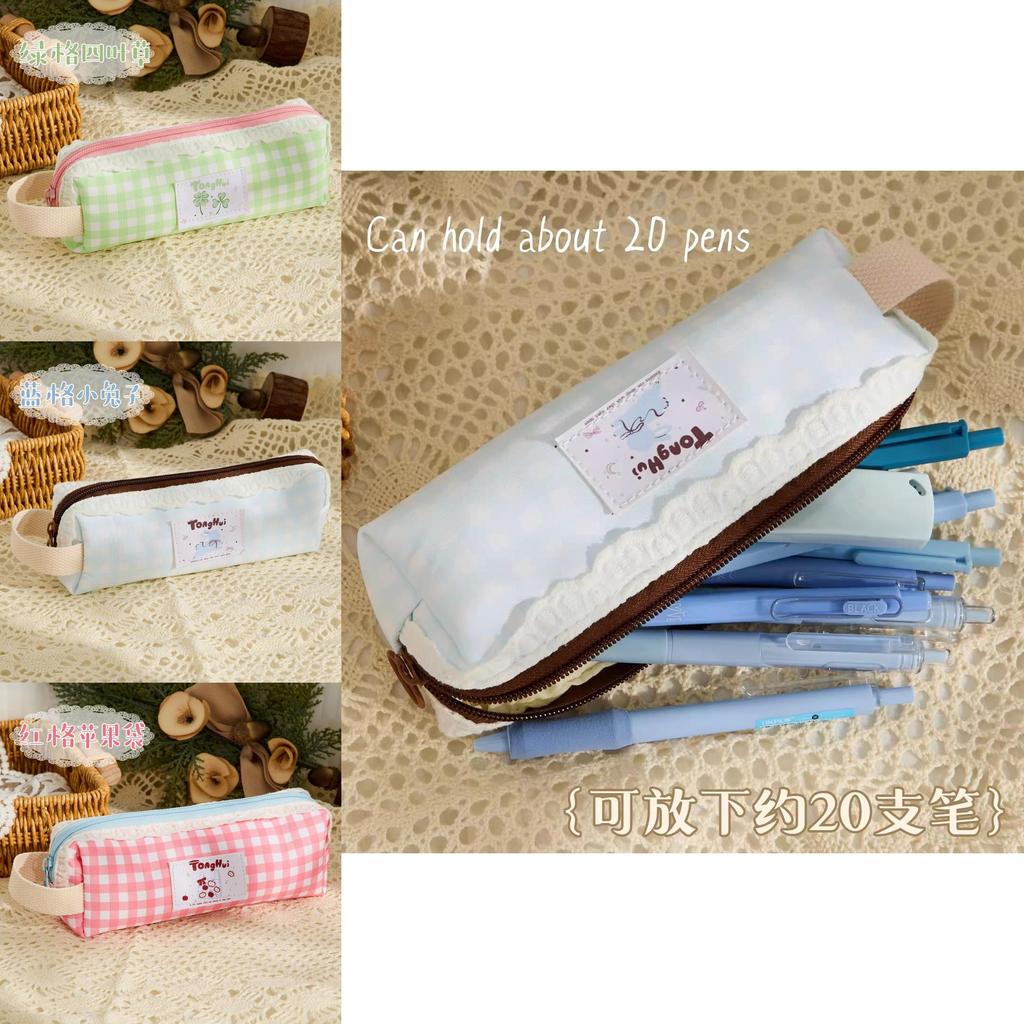 Girl Pencil Case With Polyester Mesh Large Capacity For School And Office Use