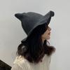 Vintage Halloween Woman Witch Hat Costume Wool Knit Hat For Party Coseplay Masquerade Hat Festival Decoration Accessories