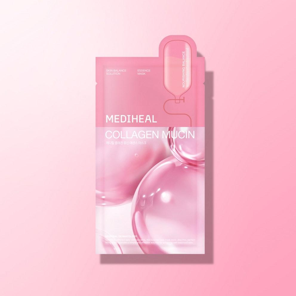 [Mediheal] Collagen Mucin Essence Mask Pack 20ml, 15 Sheets
