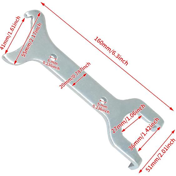 HDBUBALUS Motorcycle Rear Shock Spanner Wrench Adjustment Tool Fit for Harley Sportster 883 1200 XL Custom Softail Touring Road King Electra Glide