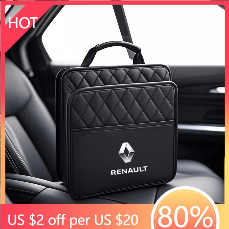 Do Renault 2026 Nowe Kołpaki Samochodowe Naklejka Samochodowa Organizer na Tylne Siedzenie Samochodu Skórzana Torba do Przechowywania Wnętrza Do Renault Megane 2 3 Clio Scenic