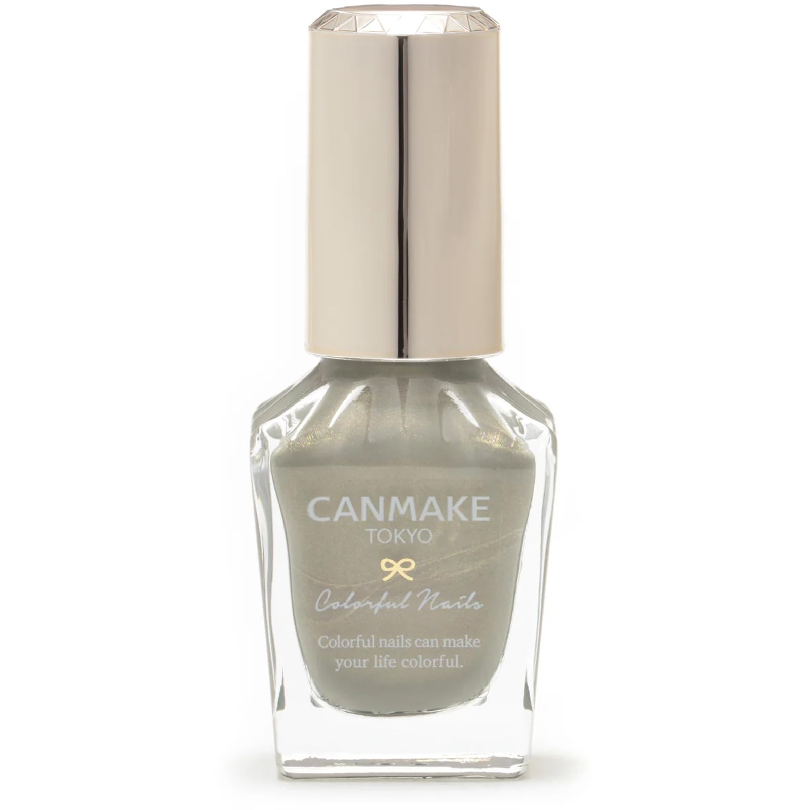 Canmake Colorful Nails N119 Palm Leaf 8ml Nail Polish High Color Quick Silver - Payoff, Drying,