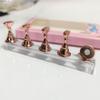 Magnetic Nail Art Practice Stand with Acrylic Base and Gem Holders