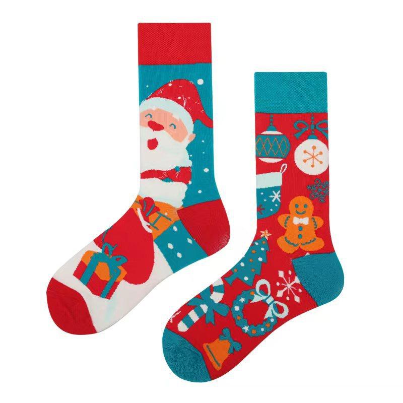 Mandarin Duck Men's and Women's Socks Original AB Trendy Socks Medium High Tube Socks Flower Fruit Animal Cartoon Cotton Socks