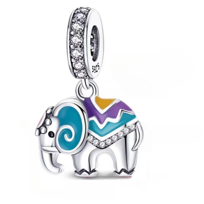 Charm Fit Originální náramky Měď Roztomilé zvířátko Sova Kočky Mořská želva Korálky Dámský přívěsek Korálky Výroba šperků