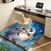 Office Carpet Cozy Owl Design for Sofa Protection Under Chairs