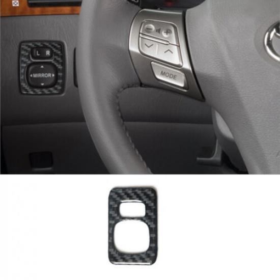 Carbon Fiber Power Mirror Control Button Cover Trim For Toyota Camry 2007-2011