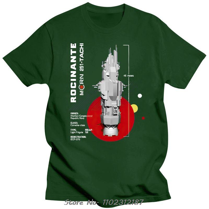Tee  The Expanse Rocinante Ship T Shirt Cotton Men O-neck T-shirt Hip Hop Tshirt Streetwear