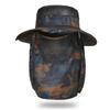 Men's Summer Outdoor Breathable Fishing Hat,Polyester Fabric Neck Shade Sun Protection Sporty Design,For Men Fishing Casual Wear