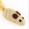 2Pcs Rope Mouse Cat Toys Rat Shape Cat Chew Toy with Feather Tail Interactive Kitten Kicker Toys Stimulate Hunting Instincts for Indoor Cats