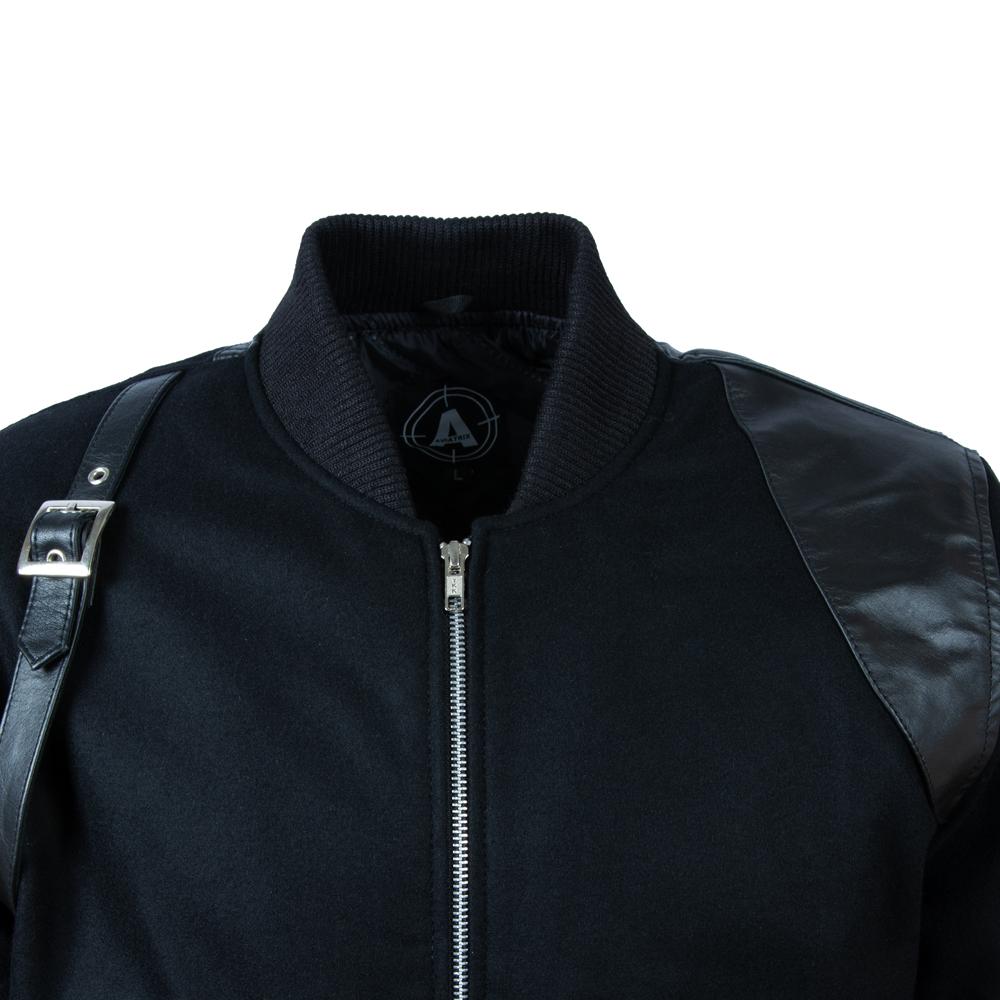 AVIATRIX Men's Bomber Jacket (DM6J) - Black