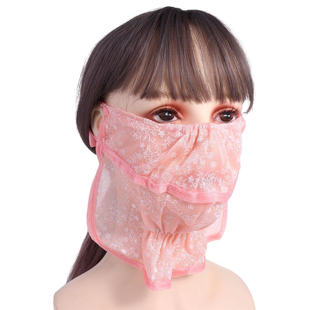 

Elastic Fashion Outdoor Sunscreen Sports Solid Color Fishing Hanging Ear Face Cover Face Scarves Ice Silk Mask Neck Scarf помаранчевий