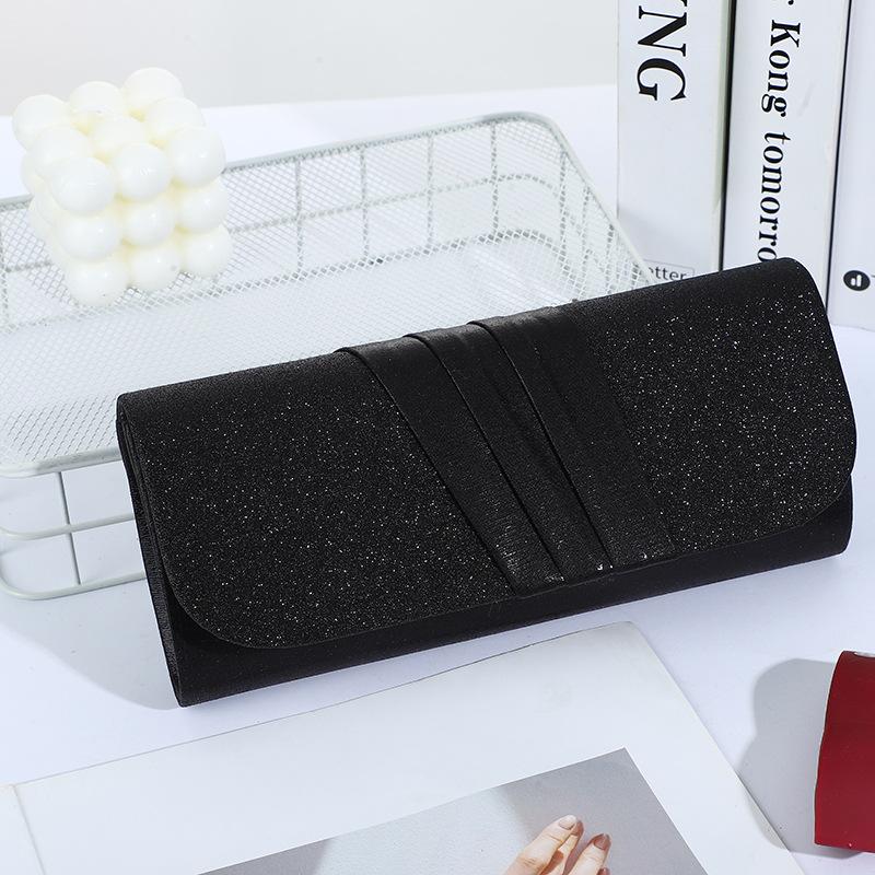 

Жіноча срібна вечірка, зберігання косметики в мобільному телефоні, модний темперамент, ручна вечірня сукня, сумка через плече. 23*5*10 чорний