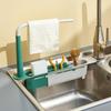 Teleskop Waschbecken Regal Küche Waschbecken Organizer Seife Schwamm Halter Waschbecken Abfluss Rack Lagerung Korb Küche Gadgets Zubehör Werkzeug