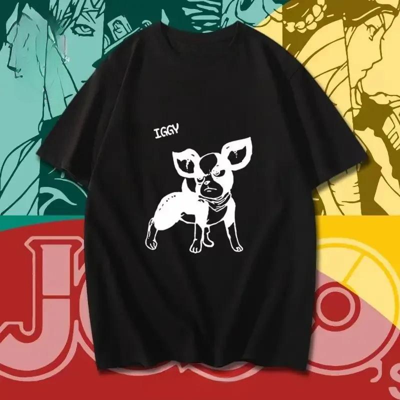 Fashion Jojo's Bizarre Adventure T-shirt Girls Short Sleeve Vaporwave Aesthetic Jotaro T-shirt Kujo Comic Women's Clothing Y2K