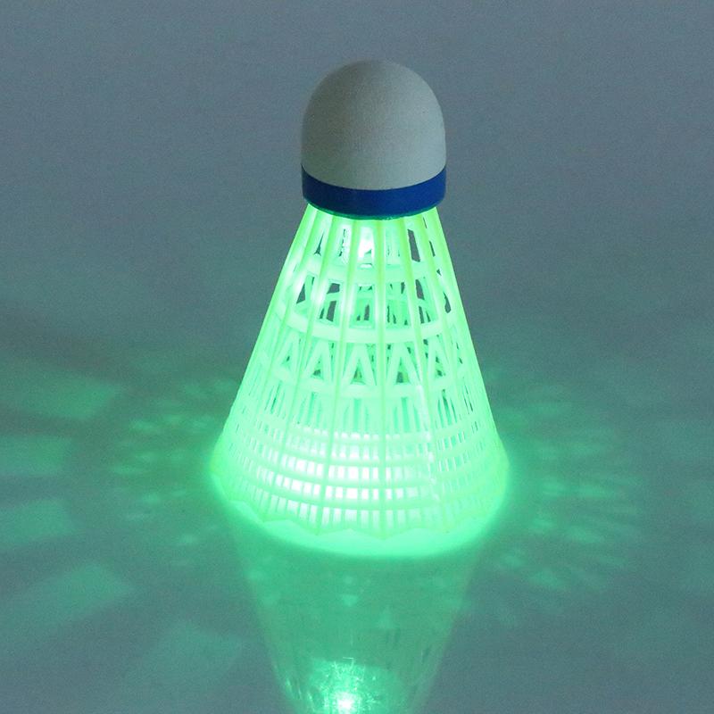 

1 шт. Освещение Бадминтон Головка светодиодная светящаяся цветная гусиное перо Волан для спорта на открытом воздухе развлечения ночной тренировочный мяч