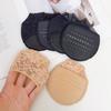 Women's Non-Slip Lace Forefoot Pads Women's Pain Relief Silicone Forefoot Socks Anti-Abrasion Breathable High Heels Half Insoles